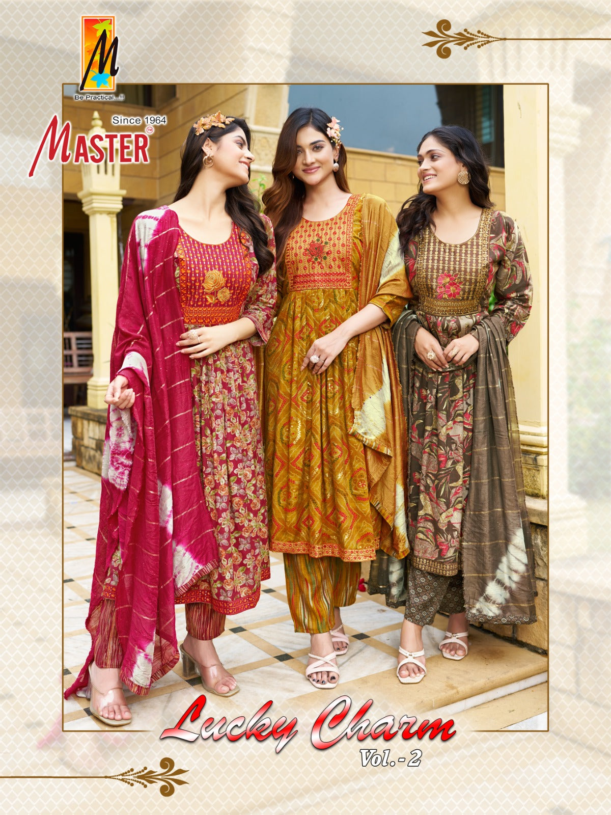 Lucky Charm Vol 2 Master Capsule Print Readymade Pant Style Suits Supplier India