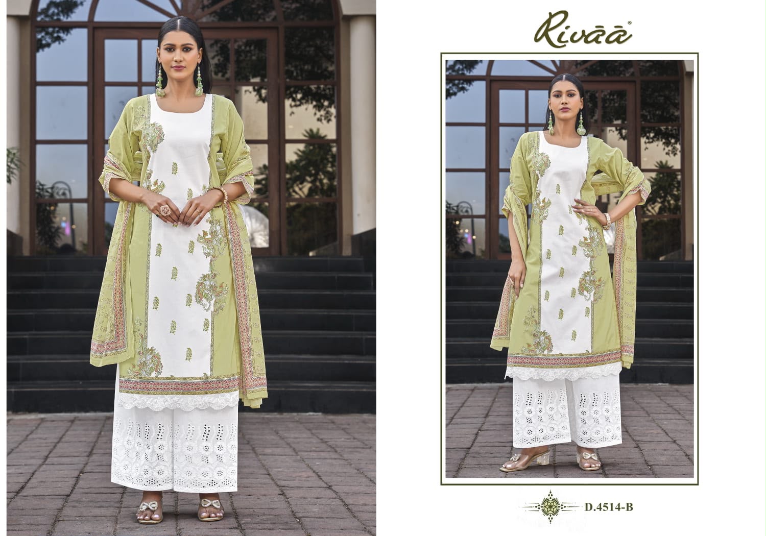 Lucy 2 Rivaa Lawn Pakistani Salwar Suits Supplier Ahmedabad