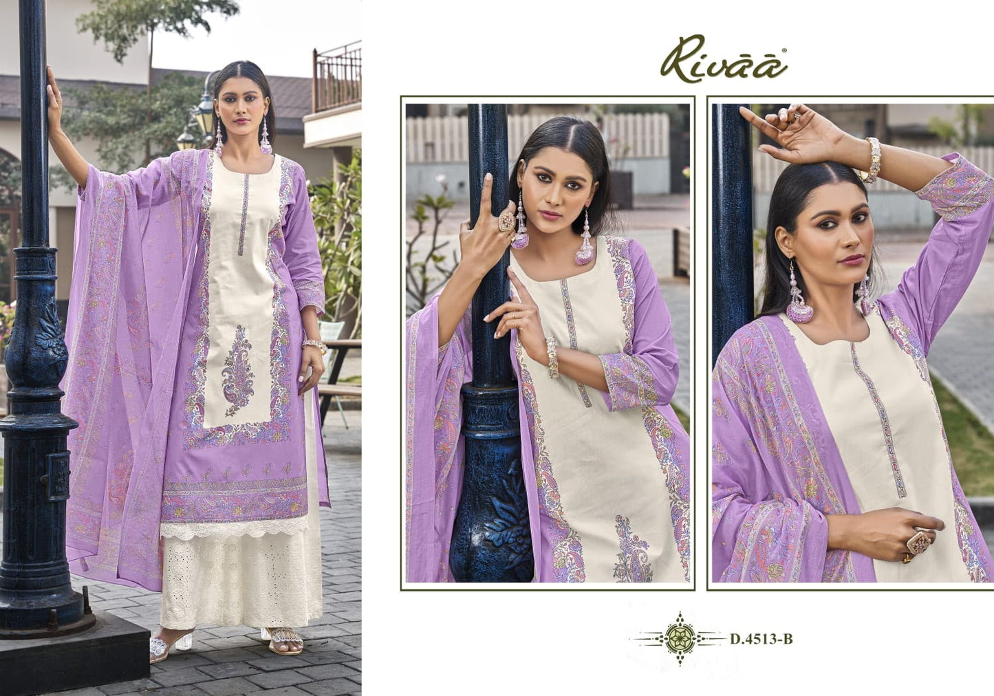Lucy 2 Rivaa Lawn Pakistani Salwar Suits Supplier Ahmedabad