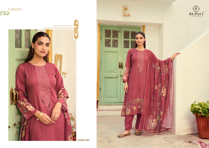 Luka Chuppi Rupali Jam Satin Pant Style Suits Exporter Gujarat