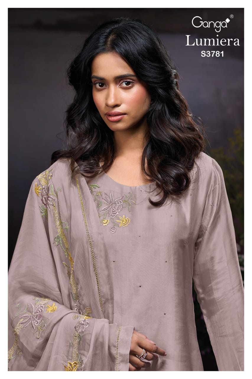 Lumiera 3781 Ganga Premium Bemberg Plazzo Style Suits Supplier Ahmedabad