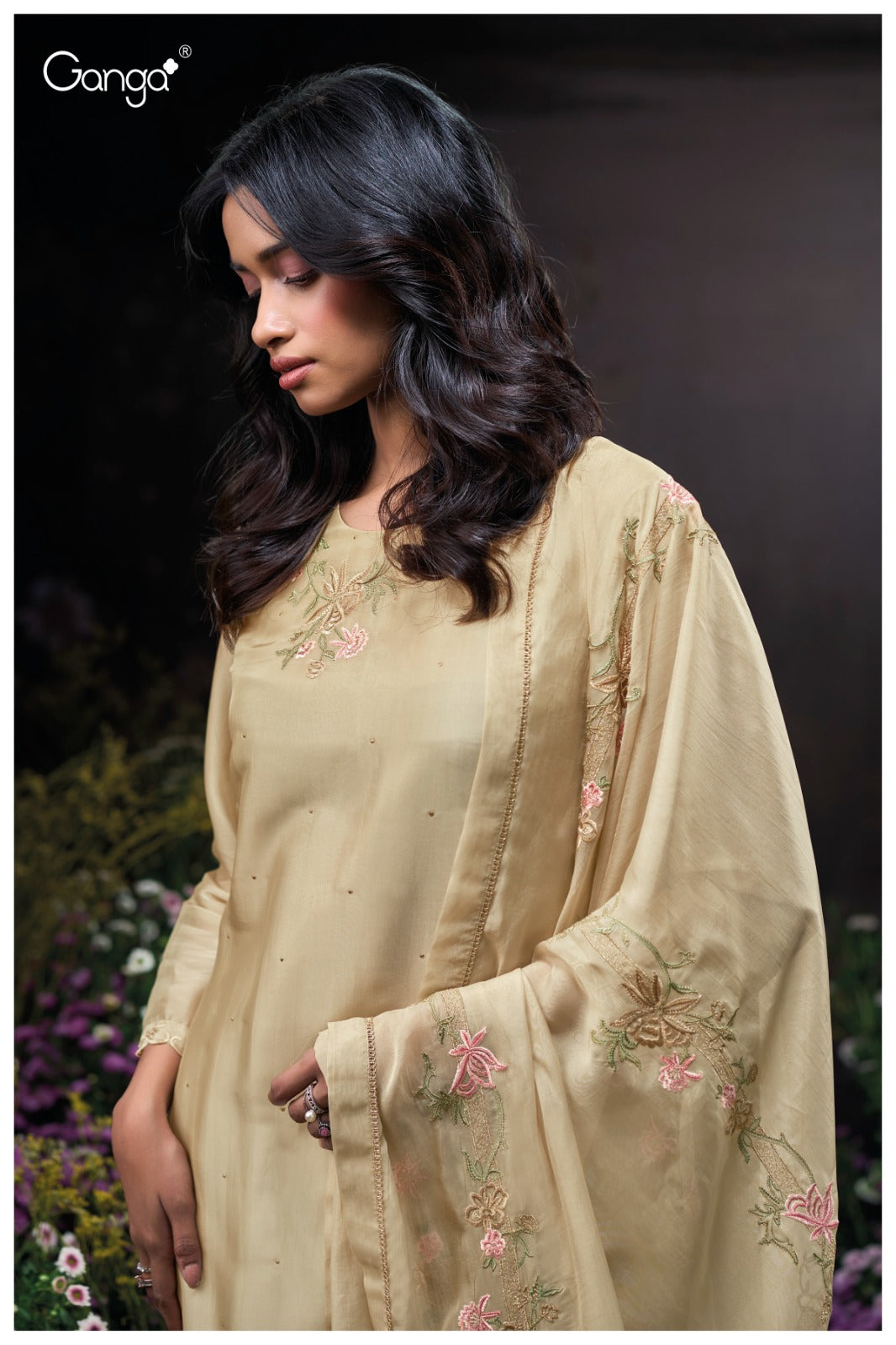 Lumiera 3781 Ganga Premium Bemberg Plazzo Style Suits Supplier Ahmedabad