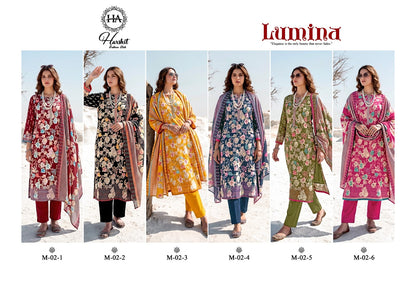Lumina Harshit Fashion Pure Zam Karachi Salwar Suits Supplier Gujarat