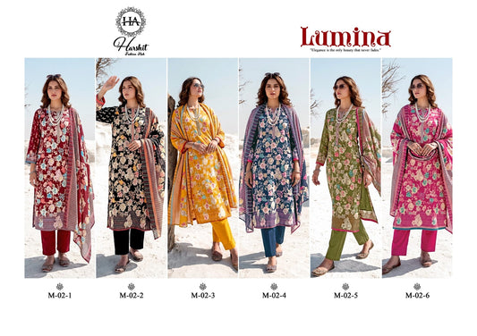 Lumina Harshit Fashion Pure Zam Karachi Salwar Suits Supplier Gujarat