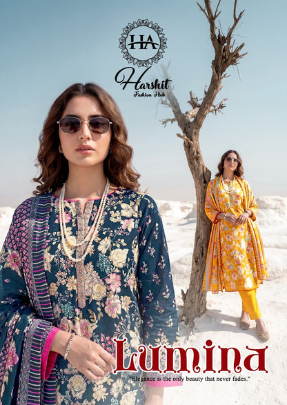 Lumina Harshit Fashion Pure Zam Karachi Salwar Suits Supplier Gujarat