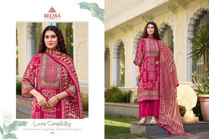 Lumina Hit List Relssa Fabrics Pure Maslin Pant Style Suits Wholesaler Gujarat