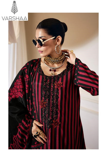 Lumina Varshaa Viscose Muslin Pant Style Suits Manufacturer Gujarat