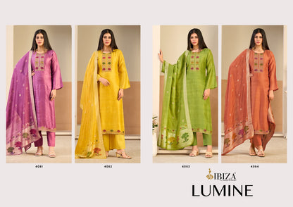 Lumine Ibiza Kosa Silk Pant Style Suits Wholesale Rate