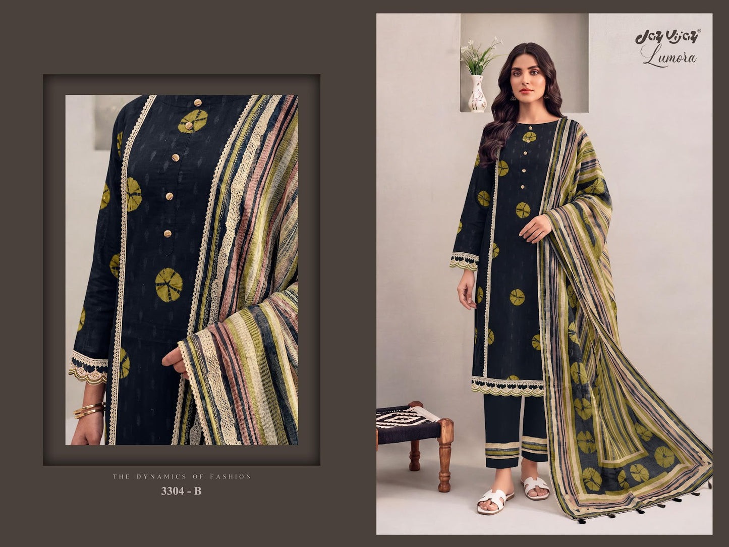 Lumora 3304 Jay Vijay Cotton Pant Style Suits Supplier