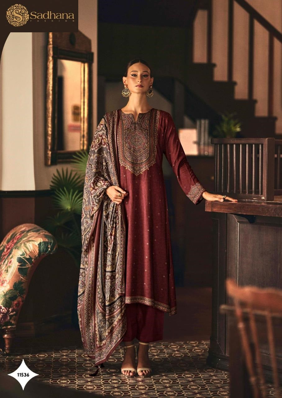 Luna Sadhana Pashmina Suits Wholesaler Gujarat