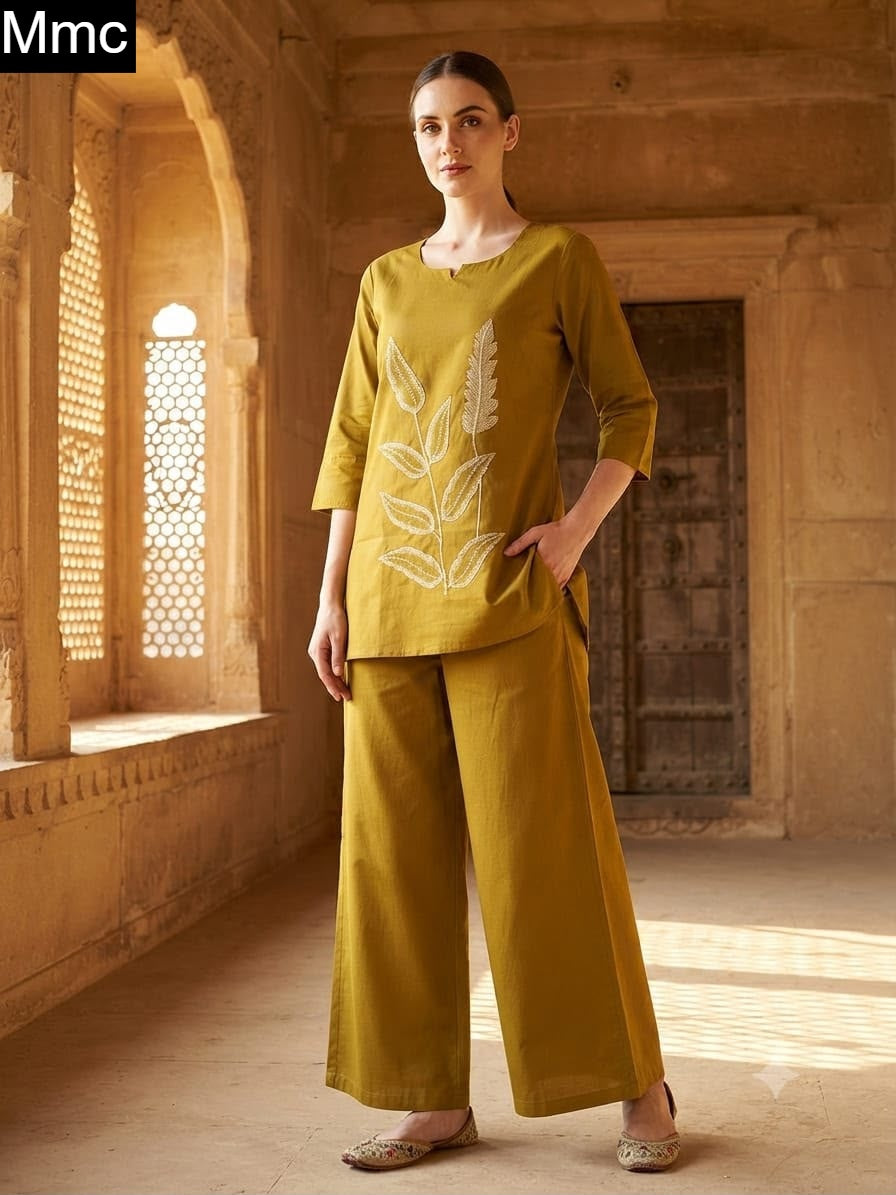 Lupin Flower Mmc Dhabu Cotton Co Ord Set Manufacturer Gujarat