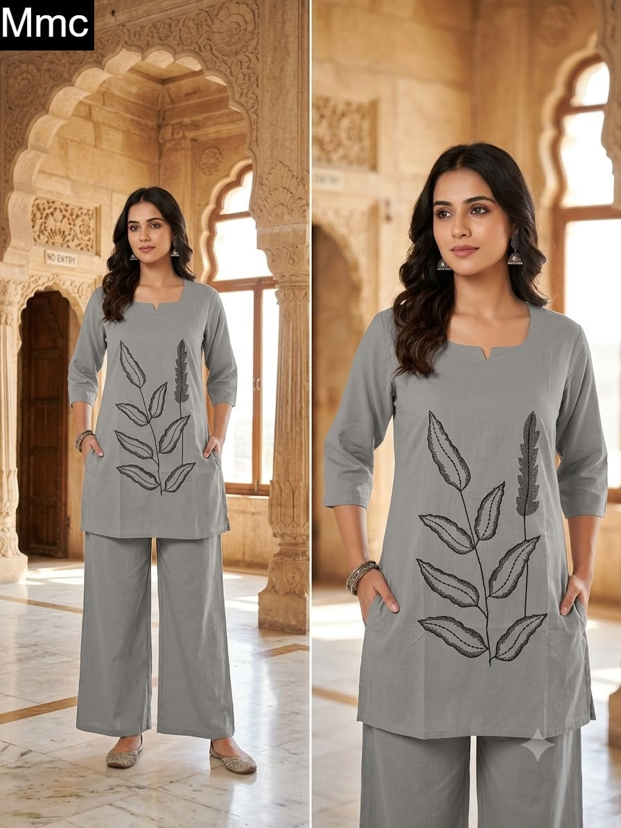 Lupin Flower Mmc Dhabu Cotton Co Ord Set Manufacturer Gujarat
