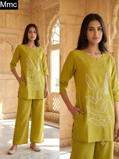 Lupin Flower Mmc Dhabu Cotton Co Ord Set Manufacturer Gujarat