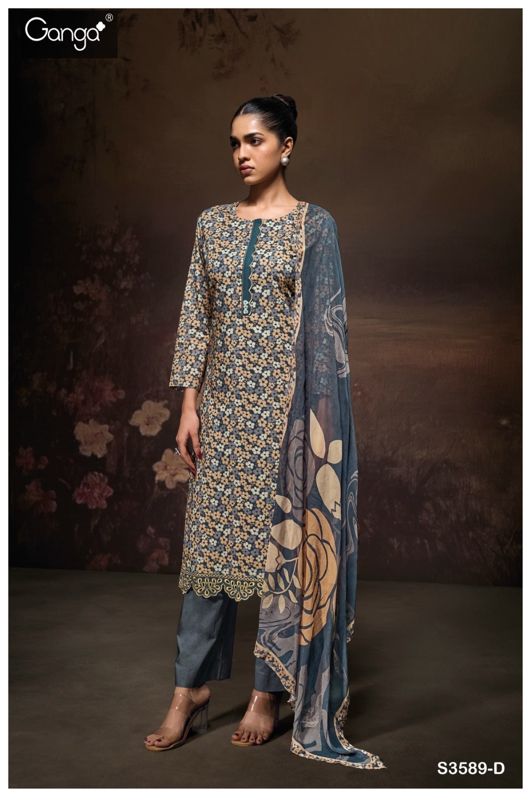 Luraa 3589 Ganga Premium Cotton Pant Style Suits Manufacturer