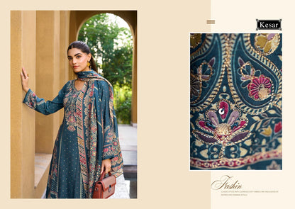 Lushe Kesar Viscose Muslin Pant Style Suits Wholesaler India