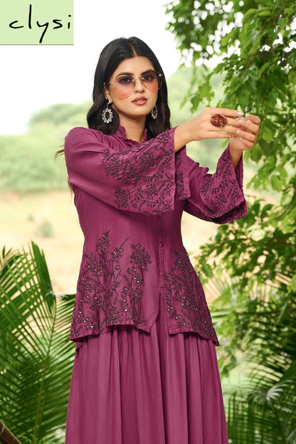 Luvika Clysi Gaji Silk Co Ord Set Exporter