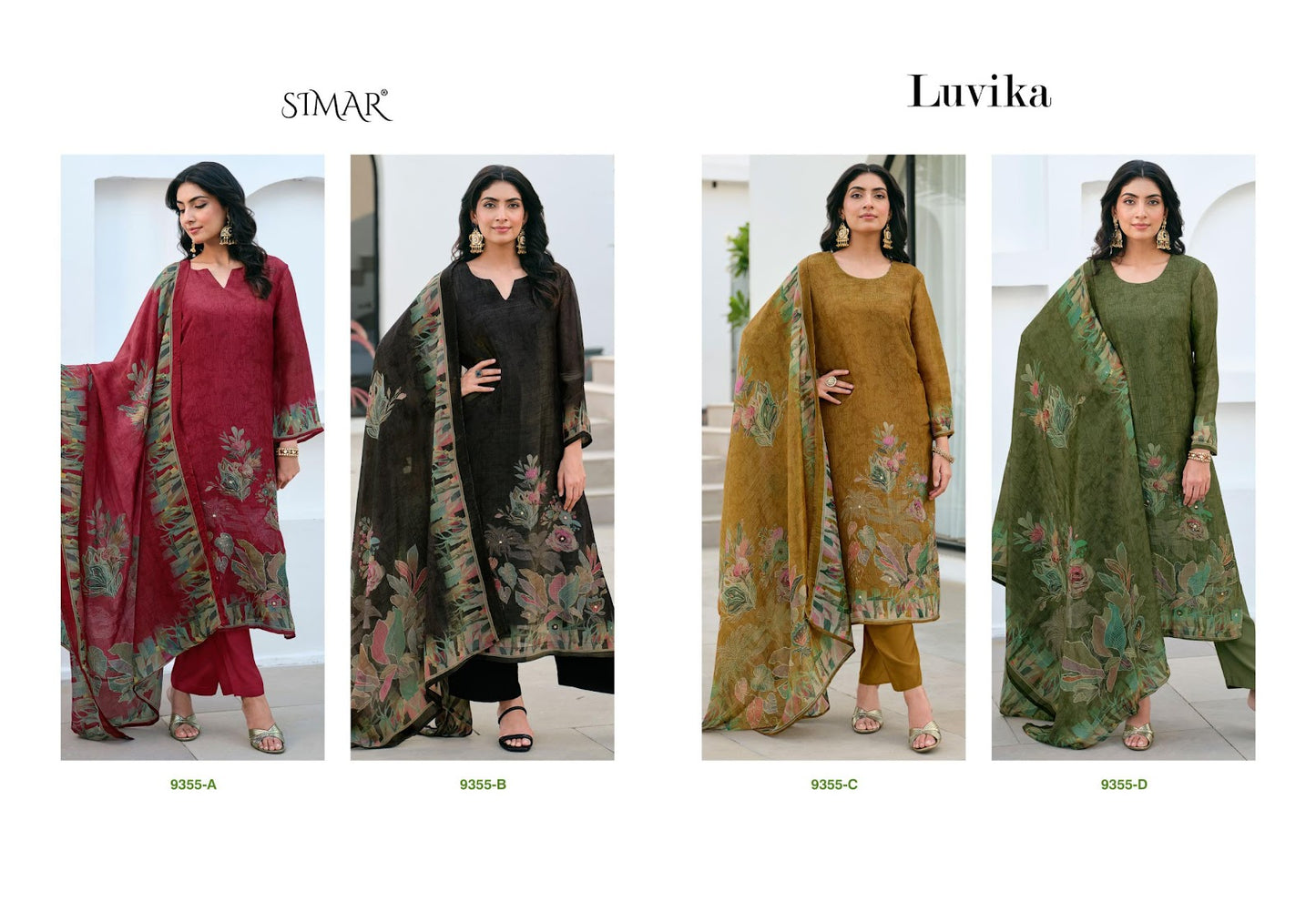 Luvika Simar Pant Style Suits Wholesaler India