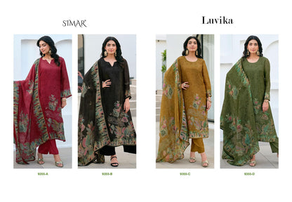 Luvika Simar Pant Style Suits Wholesaler India