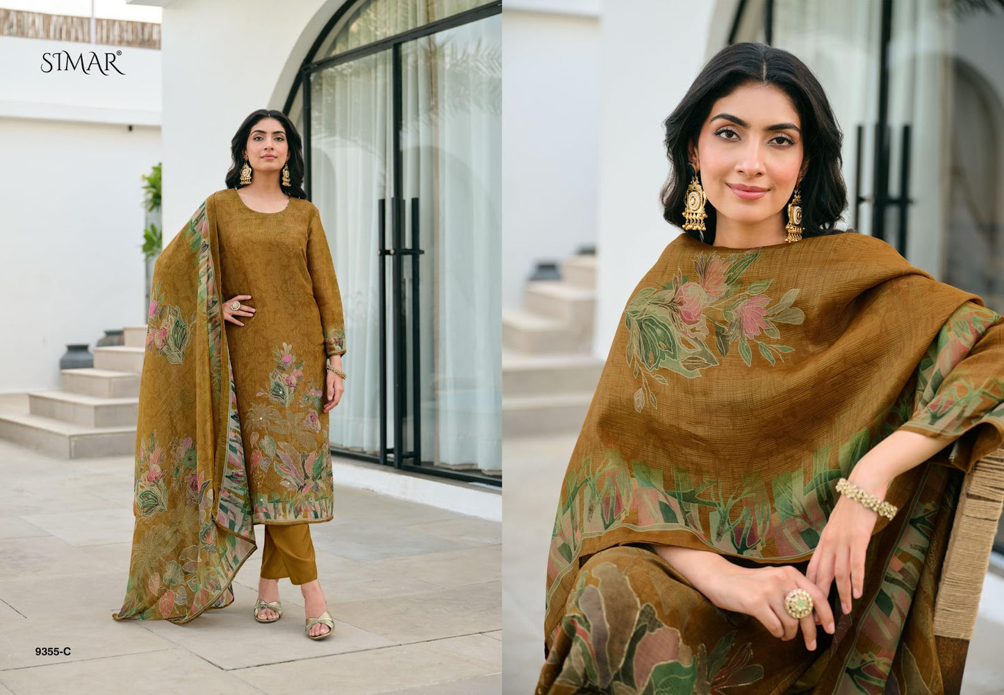 Luvika Simar Pant Style Suits Wholesaler India