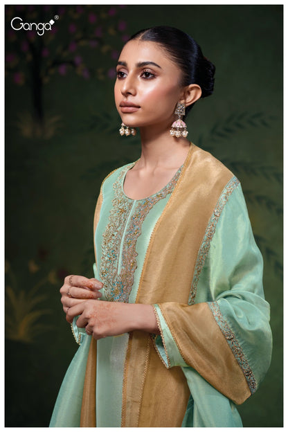 Luvisha 3760 Ganga Premium Bemberg Pant Style Suits Wholesaler Gujarat
