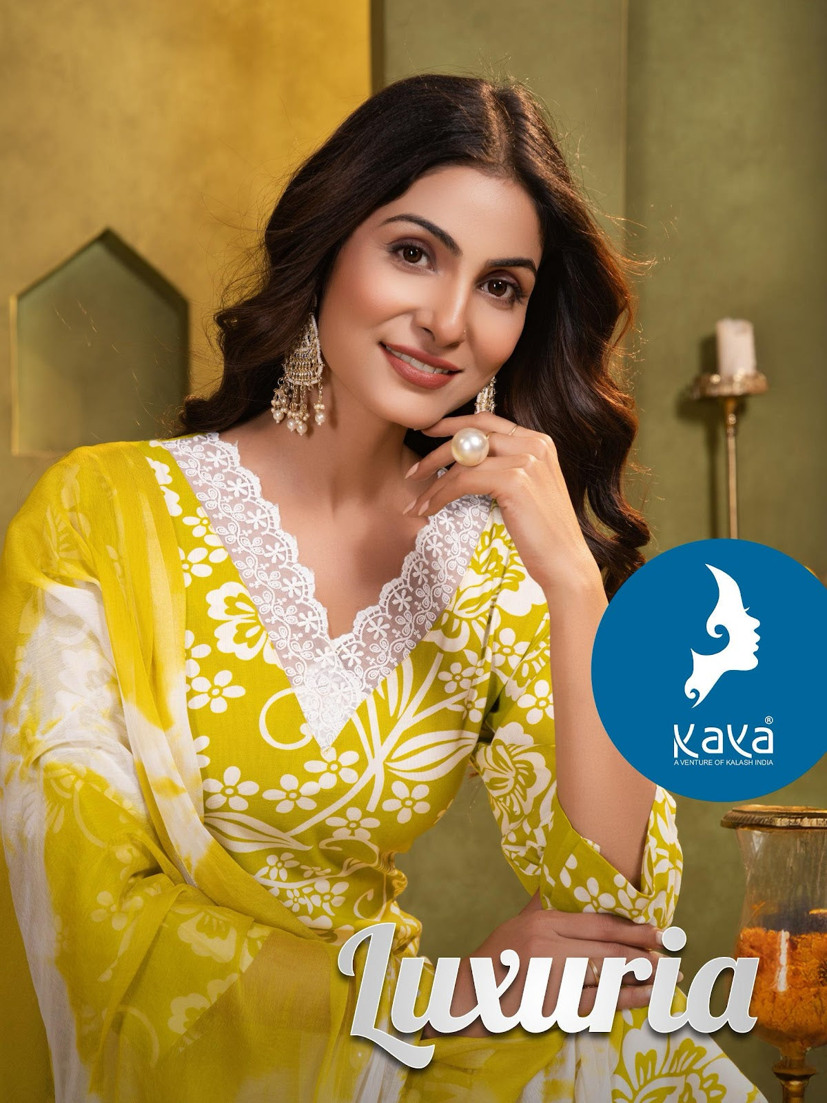 Luxuria Kaya Rayon Readymade Pant Style Suits Supplier