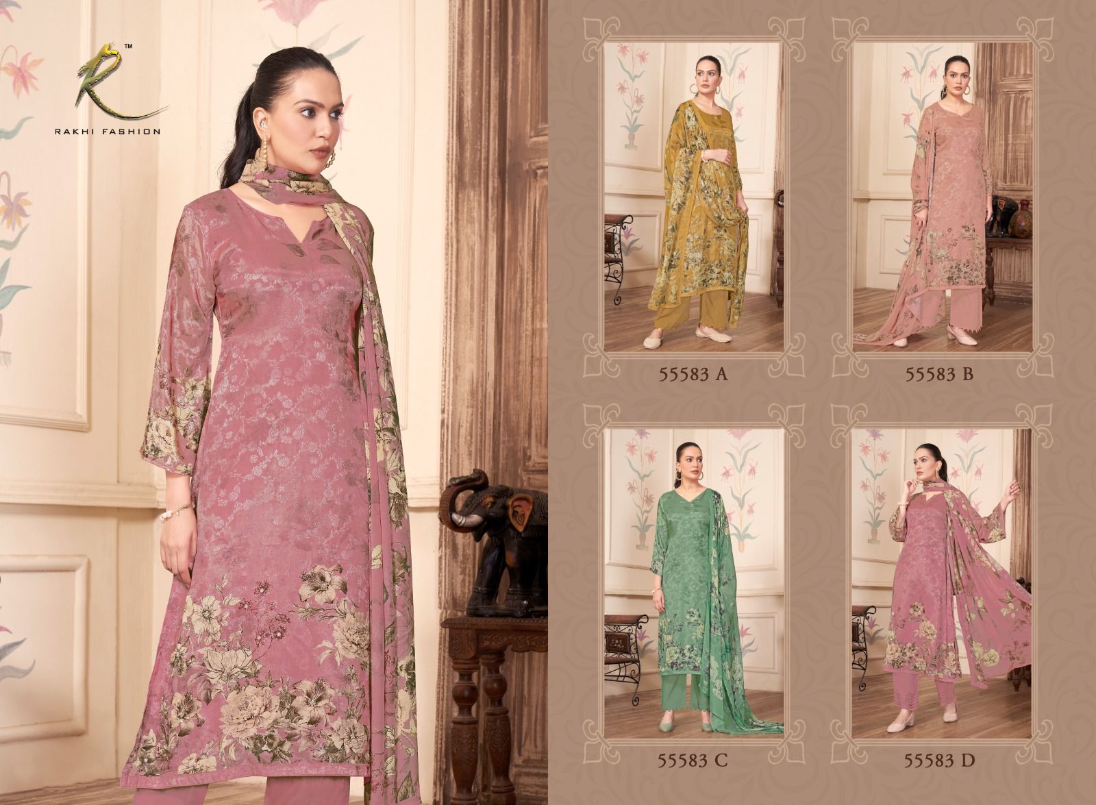 Luxury Festive Wear Rakhi Fashion Pure Viscose Plazzo Style Suits Supplier