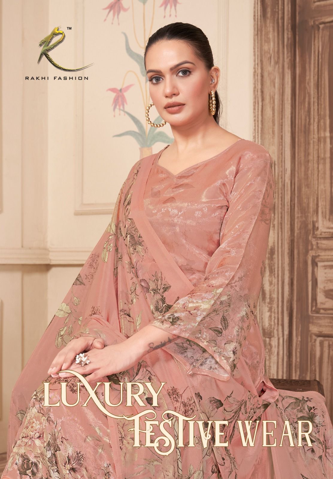 Luxury Festive Wear Rakhi Fashion Pure Viscose Plazzo Style Suits Supplier