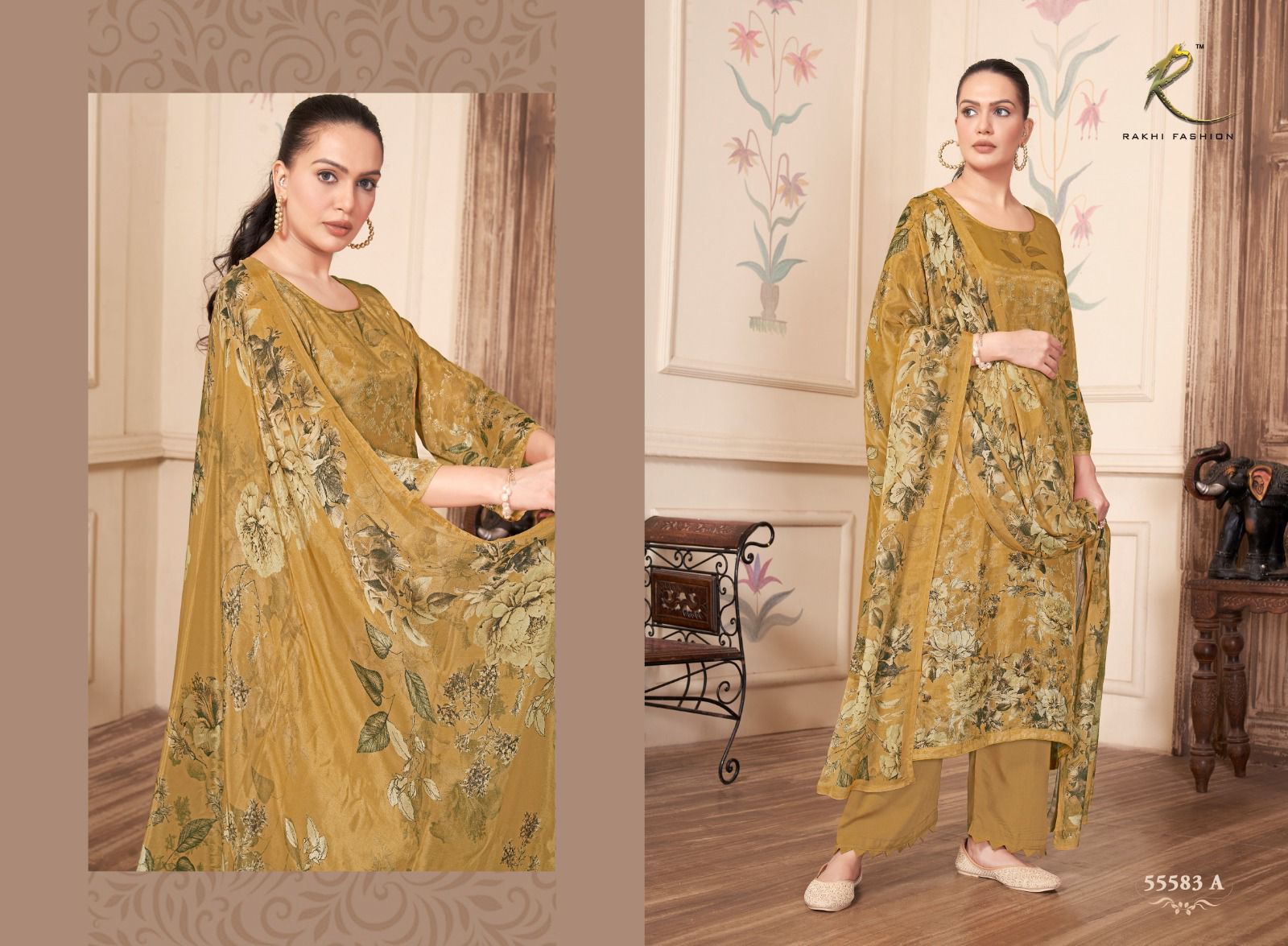Luxury Festive Wear Rakhi Fashion Pure Viscose Plazzo Style Suits Supplier