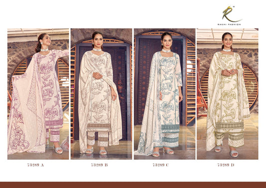 Luxury Lawn Rakhi Fashion Cotton Karachi Salwar Suits Wholesaler