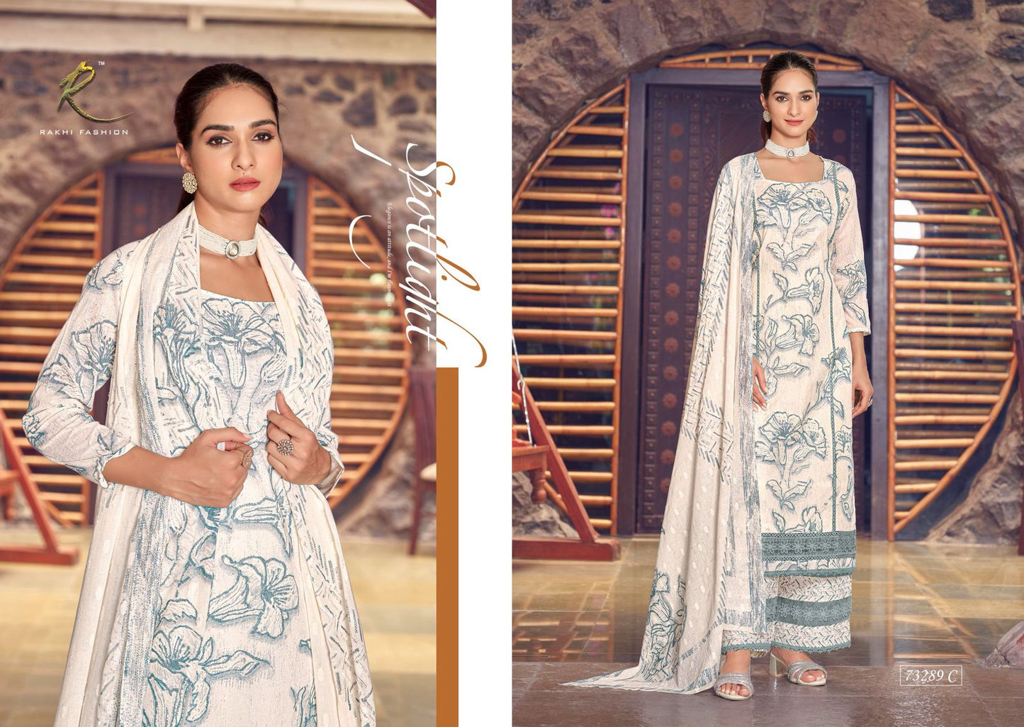 Luxury Lawn Rakhi Fashion Cotton Karachi Salwar Suits Wholesaler