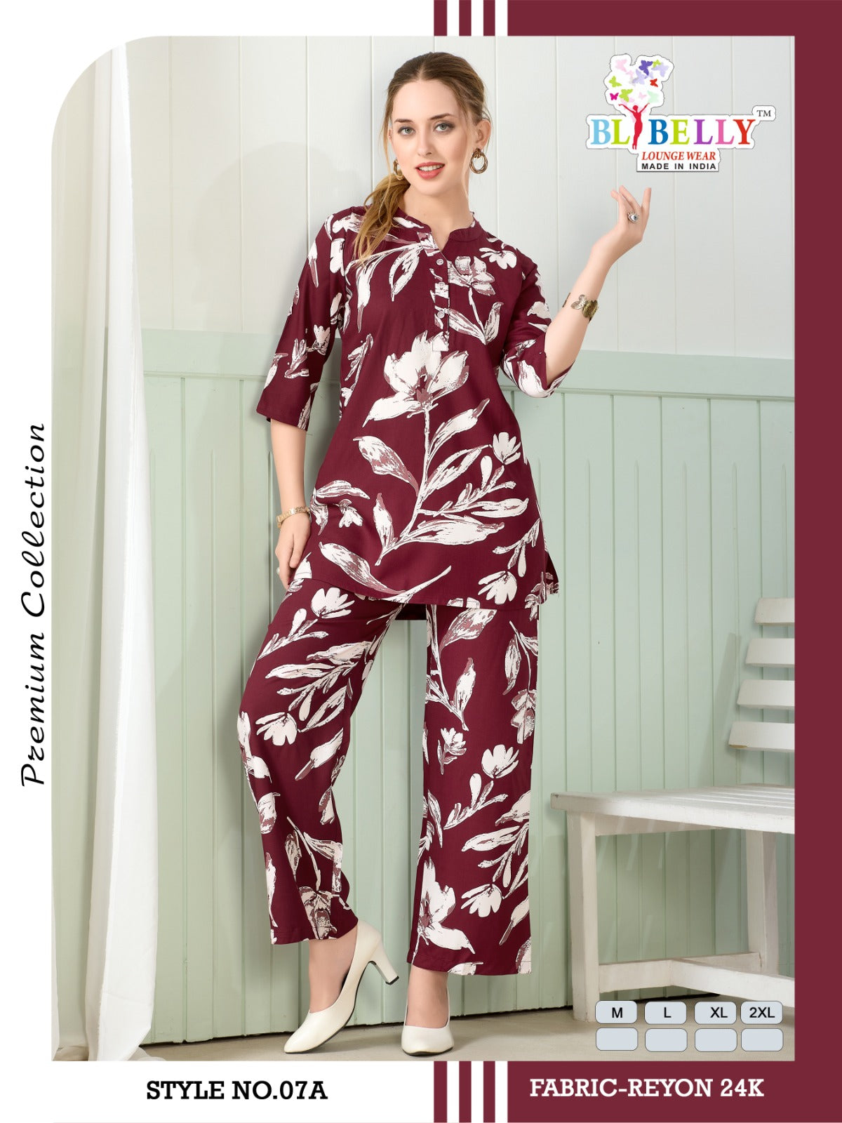 Luxury Rayon 2206 Belly Co Ord Set Exporter Ahmedabad