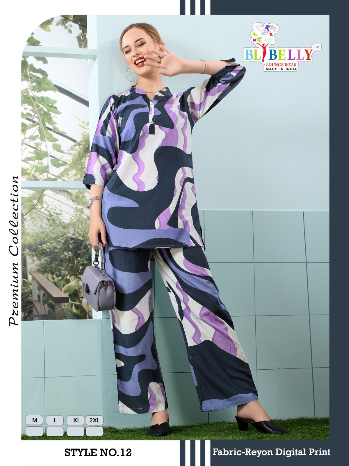 Luxury Rayon 2206 Belly Co Ord Set Exporter Ahmedabad