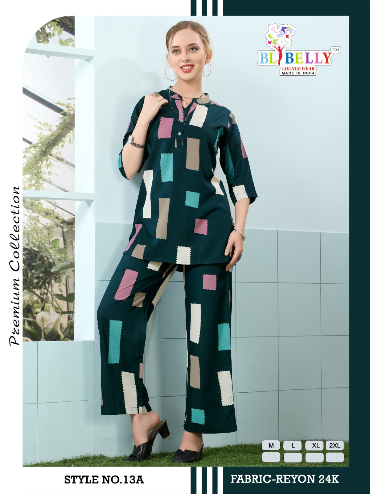 Luxury Rayon 2206 Belly Co Ord Set Exporter Ahmedabad