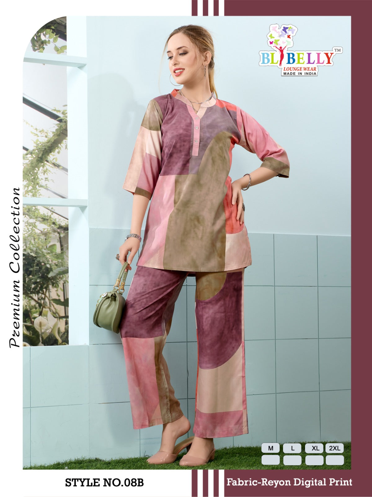 Luxury Rayon 2206 Belly Co Ord Set Exporter Ahmedabad