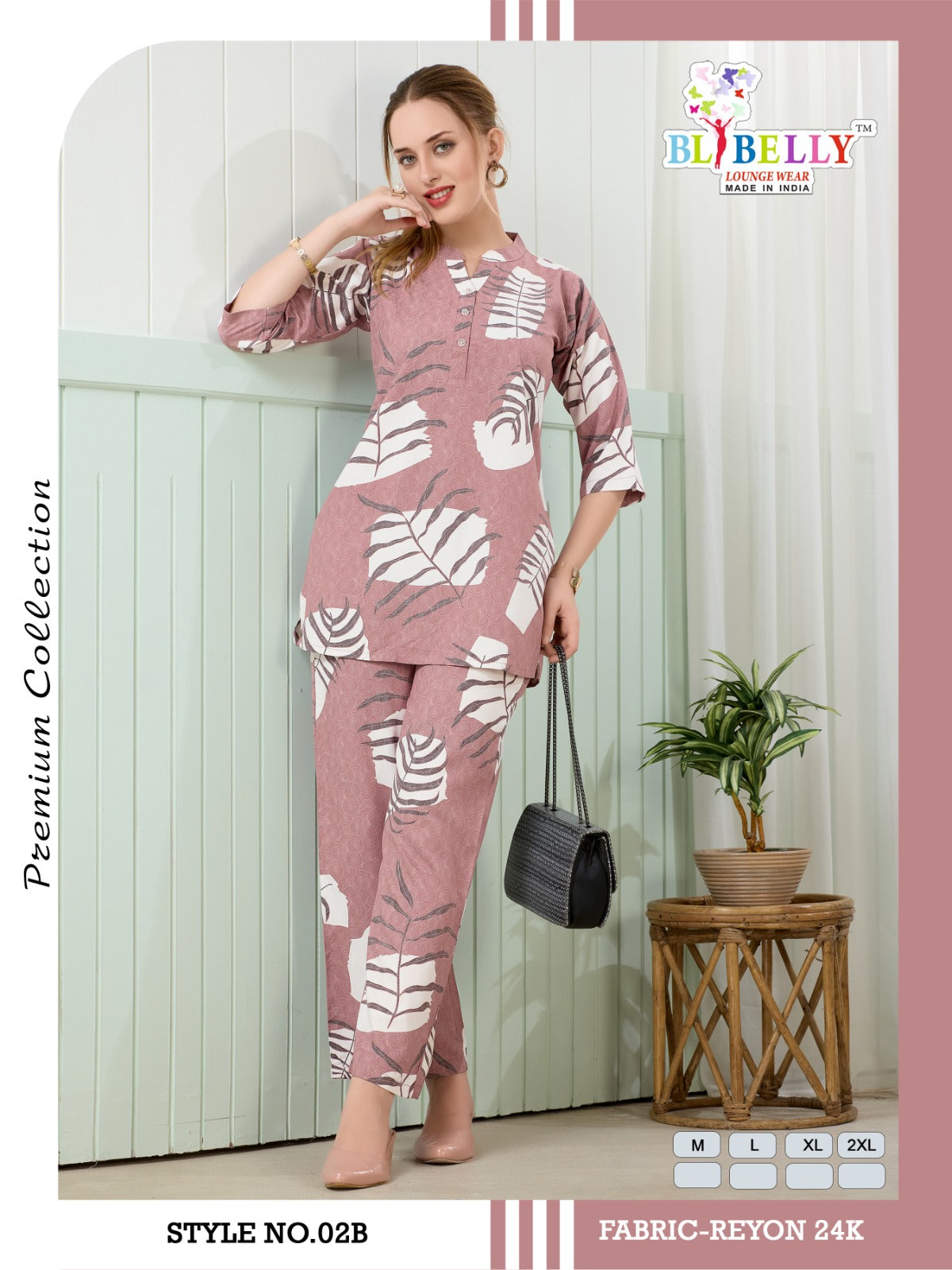 Luxury Rayon 2206 Belly Co Ord Set Exporter Ahmedabad