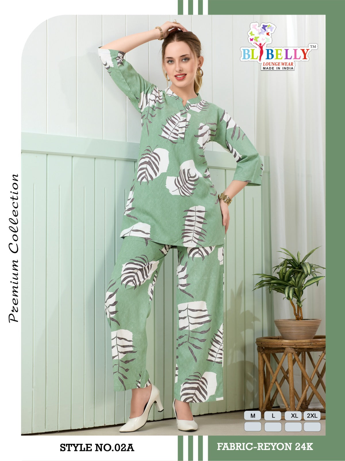 Luxury Rayon 2206 Belly Co Ord Set Exporter Ahmedabad