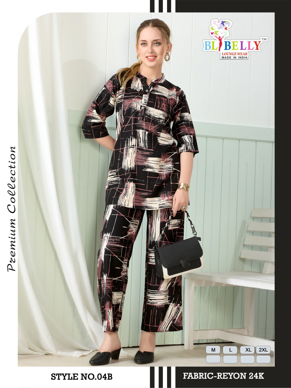 Luxury Rayon 2206 Belly Co Ord Set Exporter Ahmedabad