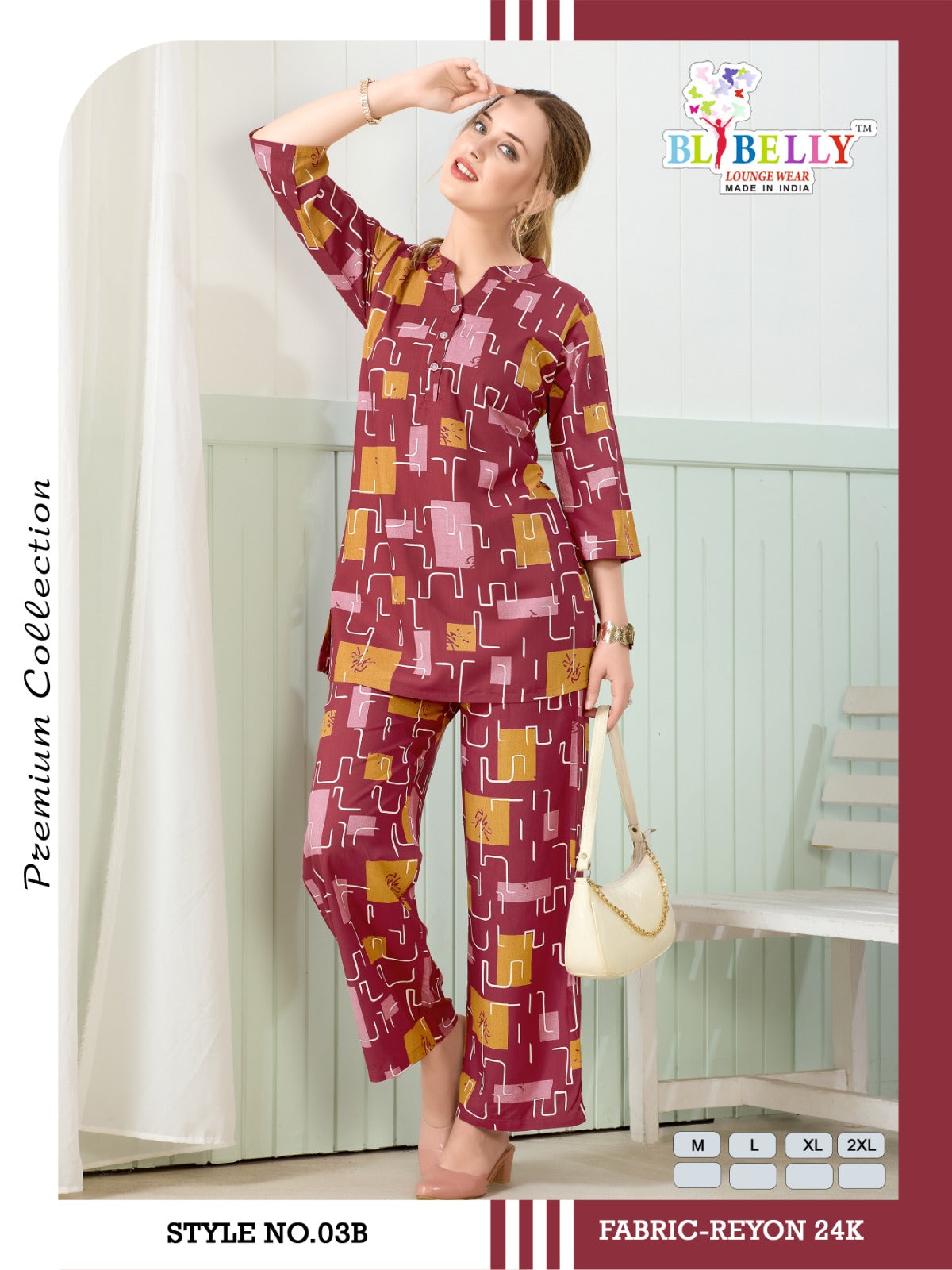 Luxury Rayon 2206 Belly Co Ord Set Exporter Ahmedabad