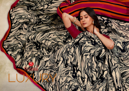 Luxury Sushma Crape Sarees Wholesale