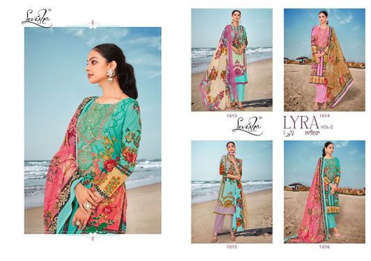 Lyra Vol 2 Levisha Cambric Cotton Karachi Salwar Suits