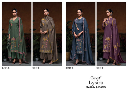 Lysira 4101 Ganga Plazzo Style Suits Manufacturer India