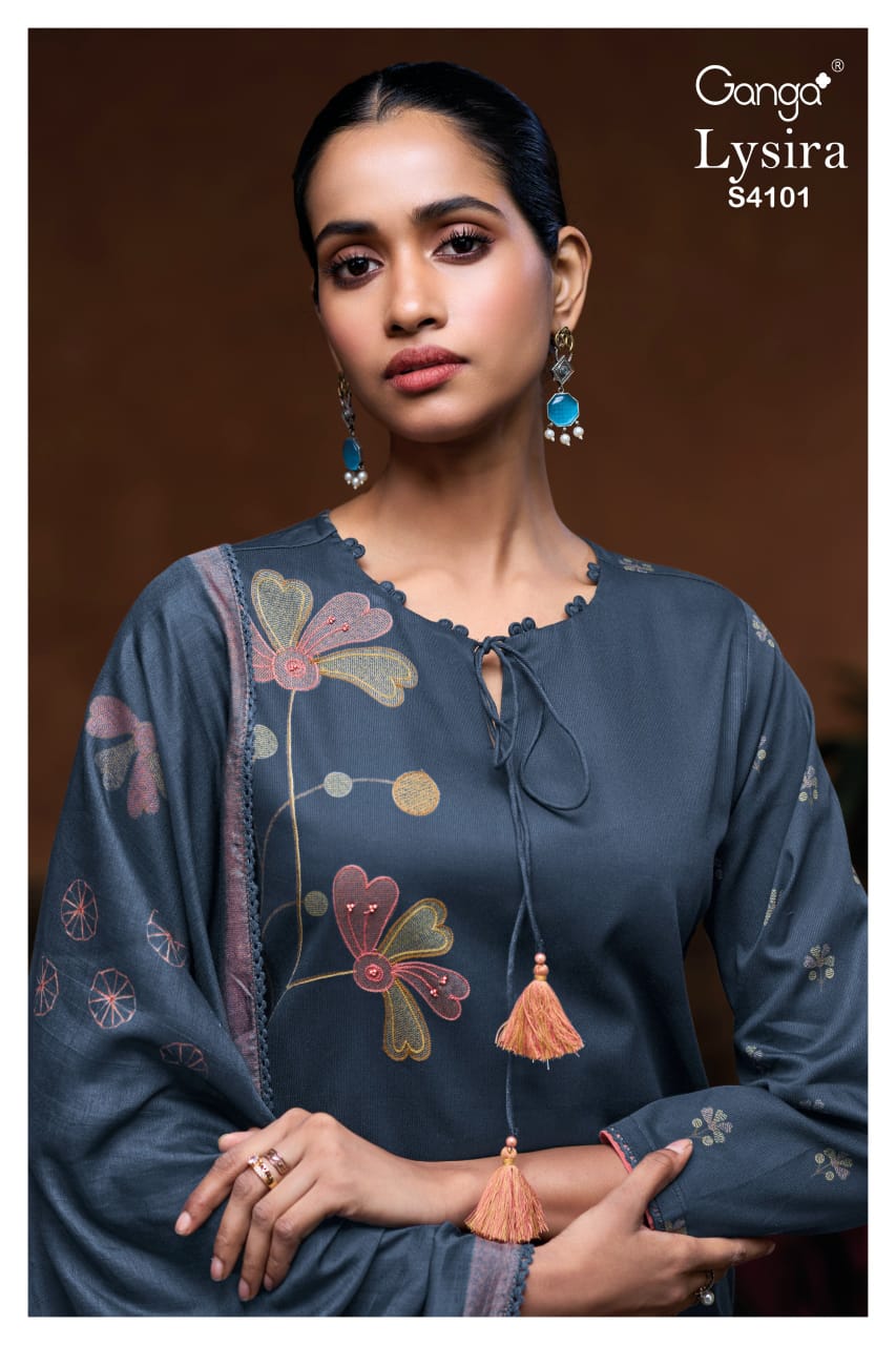Lysira 4101 Ganga Plazzo Style Suits Manufacturer India