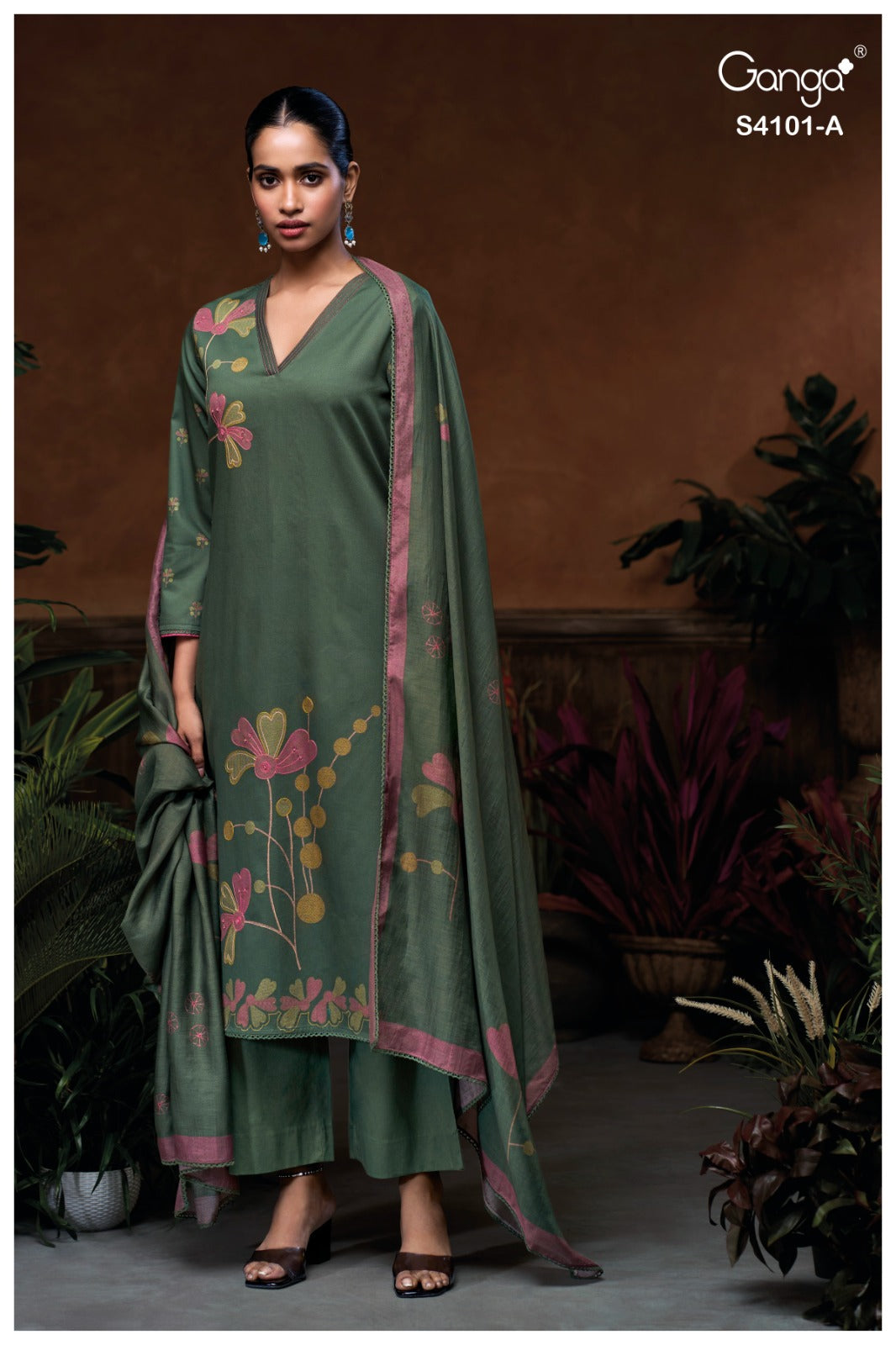 Lysira 4101 Ganga Plazzo Style Suits Manufacturer India