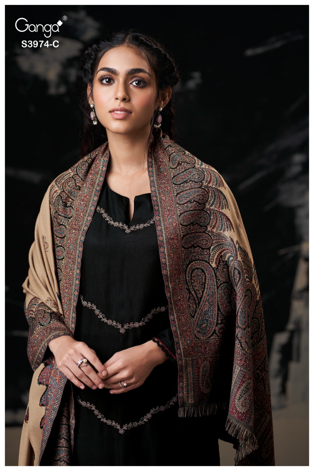 Lysra 3974 Ganga Pashmina Suits Exporter India