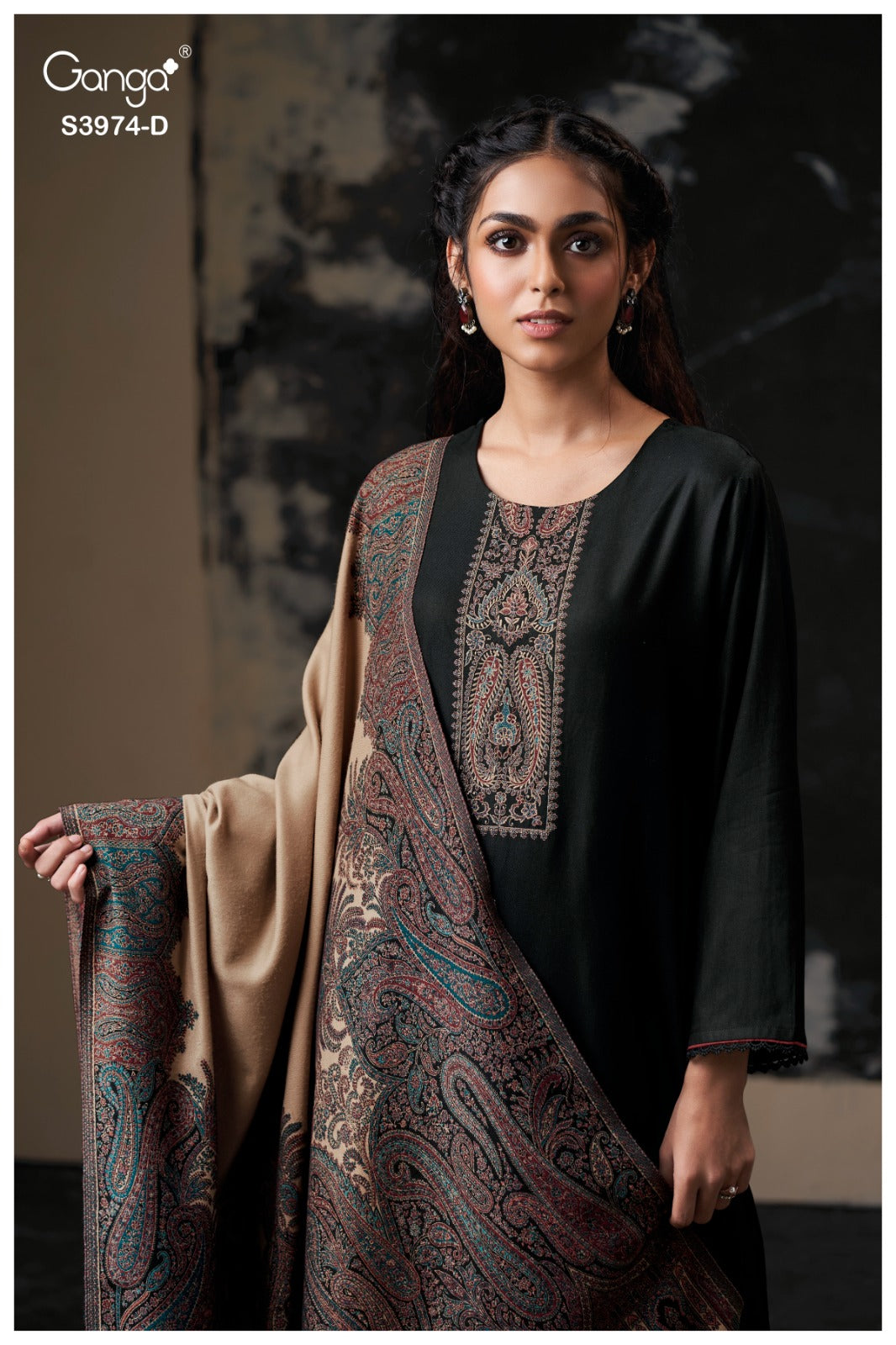 Lysra 3974 Ganga Pashmina Suits Exporter India