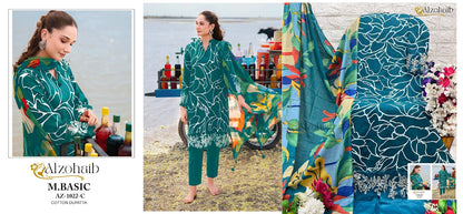 M.Basic 1022 Abc Al Zohaib Cotton Pakistani Patch Work Suits Manufacturer India