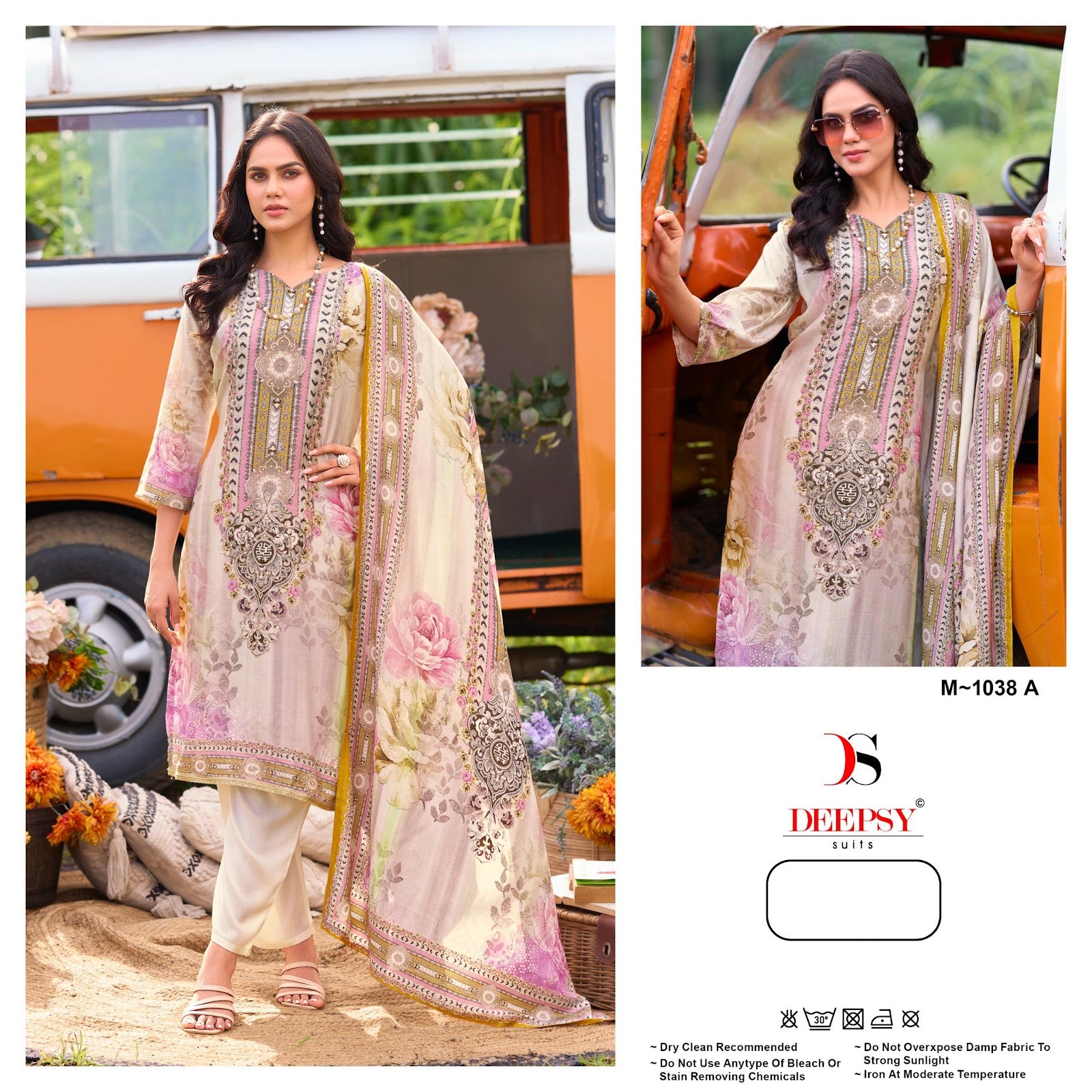M 1038 Deepsy Viscose Muslin Karachi Salwar Suits Wholesaler India