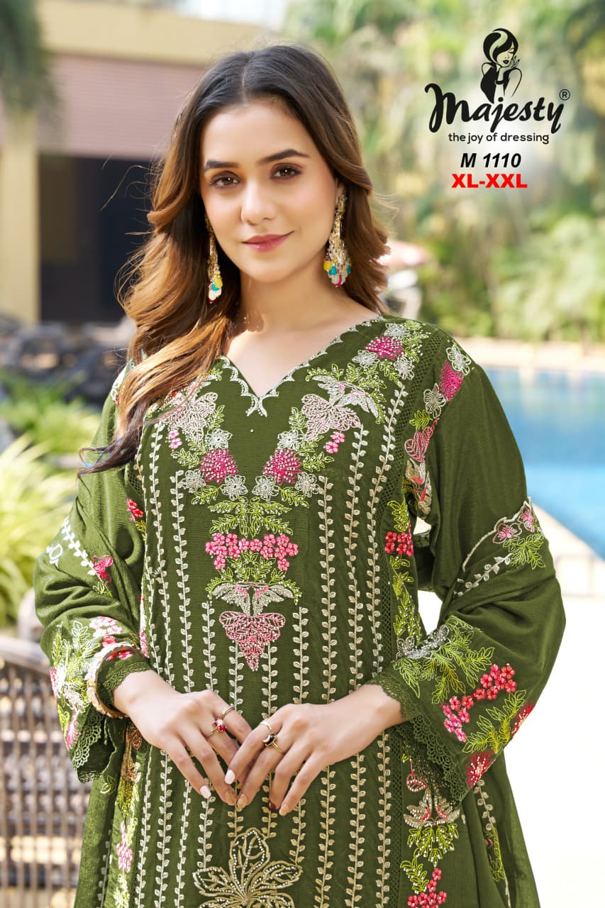 M 1109 Majesty Chinon Karachi Readymade Suits Wholesale