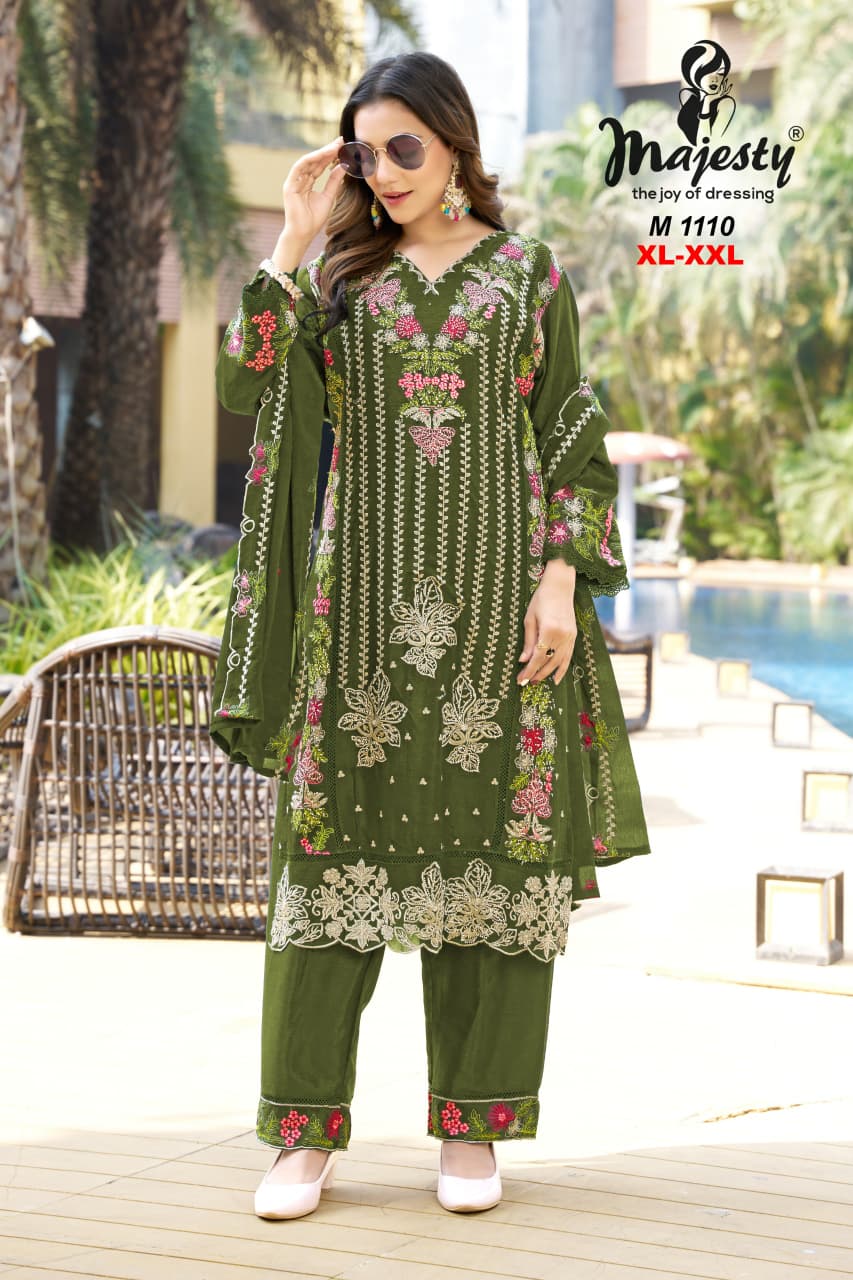 M 1109 Majesty Chinon Karachi Readymade Suits Wholesale