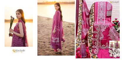 M Basics 2 1054-1055 Al Zohaib Cotton Pakistani Patch Work Suits Wholesaler Gujarat